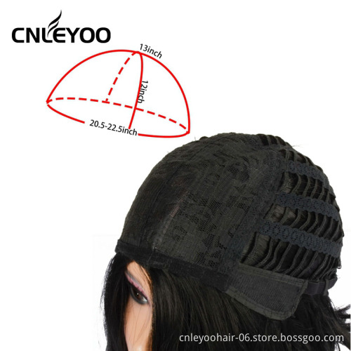 Fashionable cheap durable anti shedding high temperature fiber curled water wave short wig